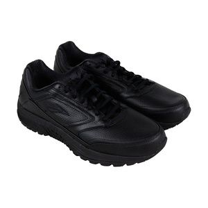 Brooks Dyad Walker 6100601D001 Mens Black Leather Athletic Running Shoes sz 8‎